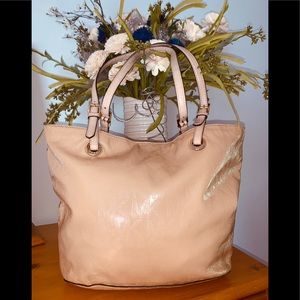 Michael Kors Jet Set Embossed Patent Leather Tote